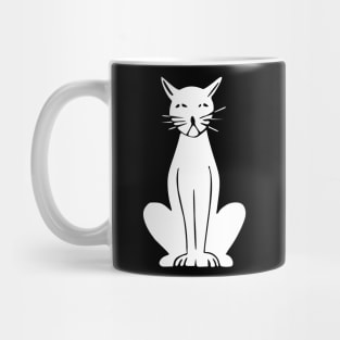 White cat Mug